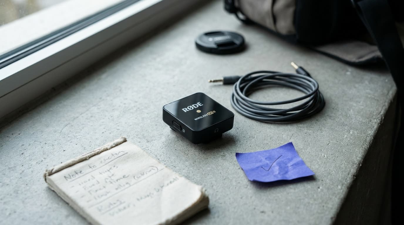 A clip-on wireless transmitter and receiver microphone system
