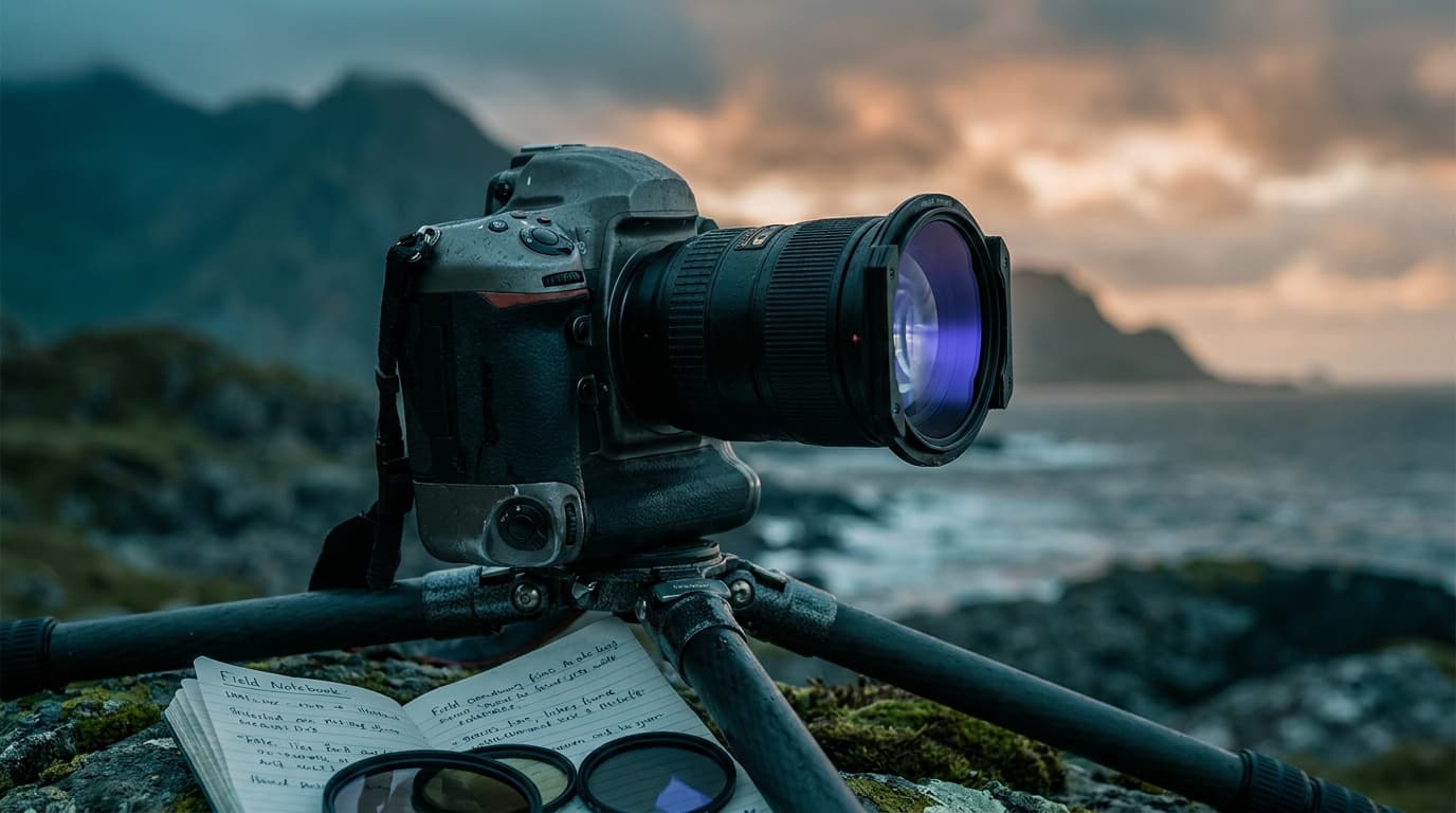 A cinematic landscape with a teal and warm grade