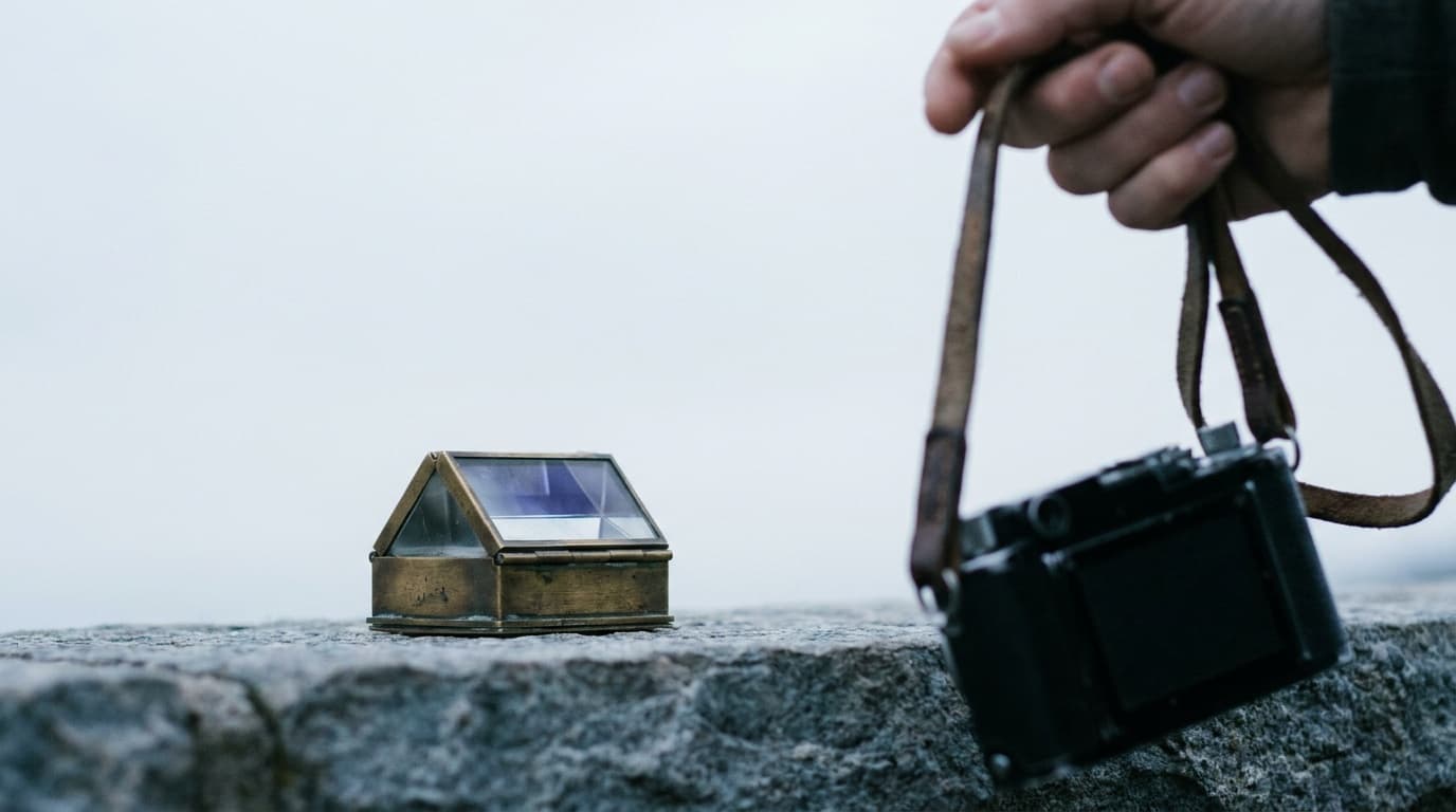 A tiny subject against vast negative space