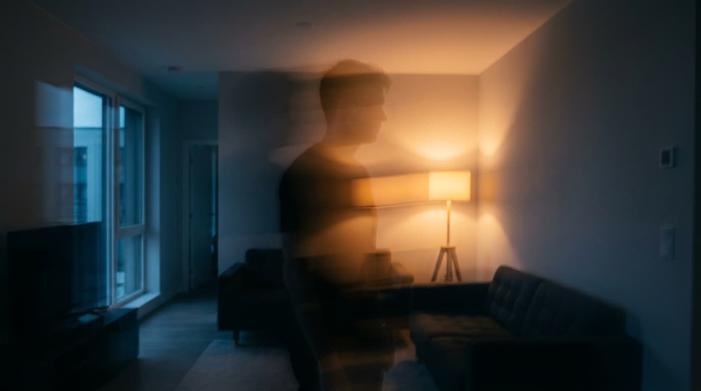 A photo softened by motion blur from camera shake in dim light