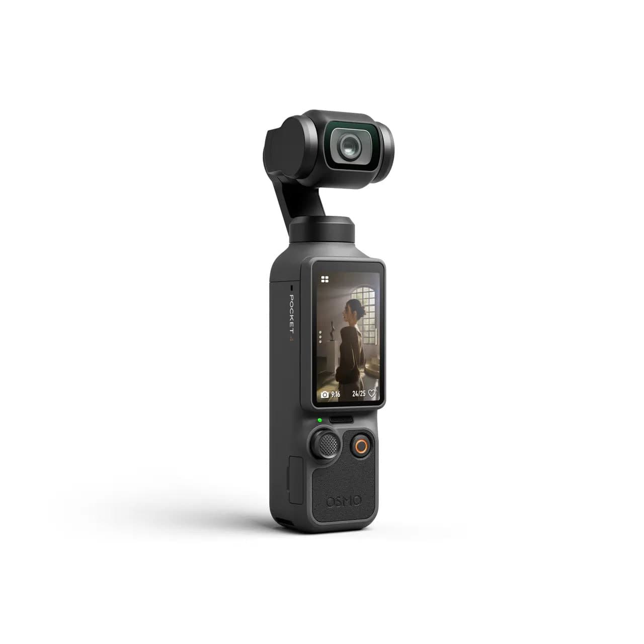 DJI Osmo Pocket 4 pocket gimbal camera from the front