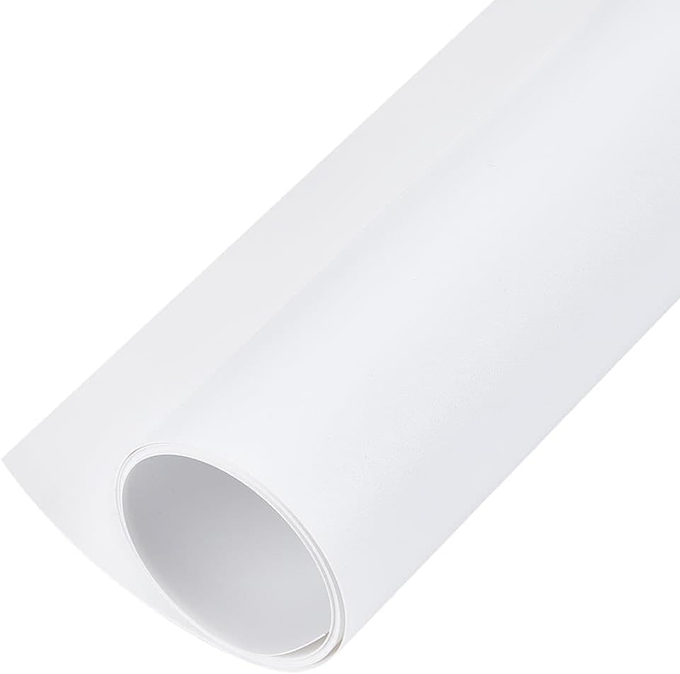 BENECREAT matte white PVC product photography backdrop