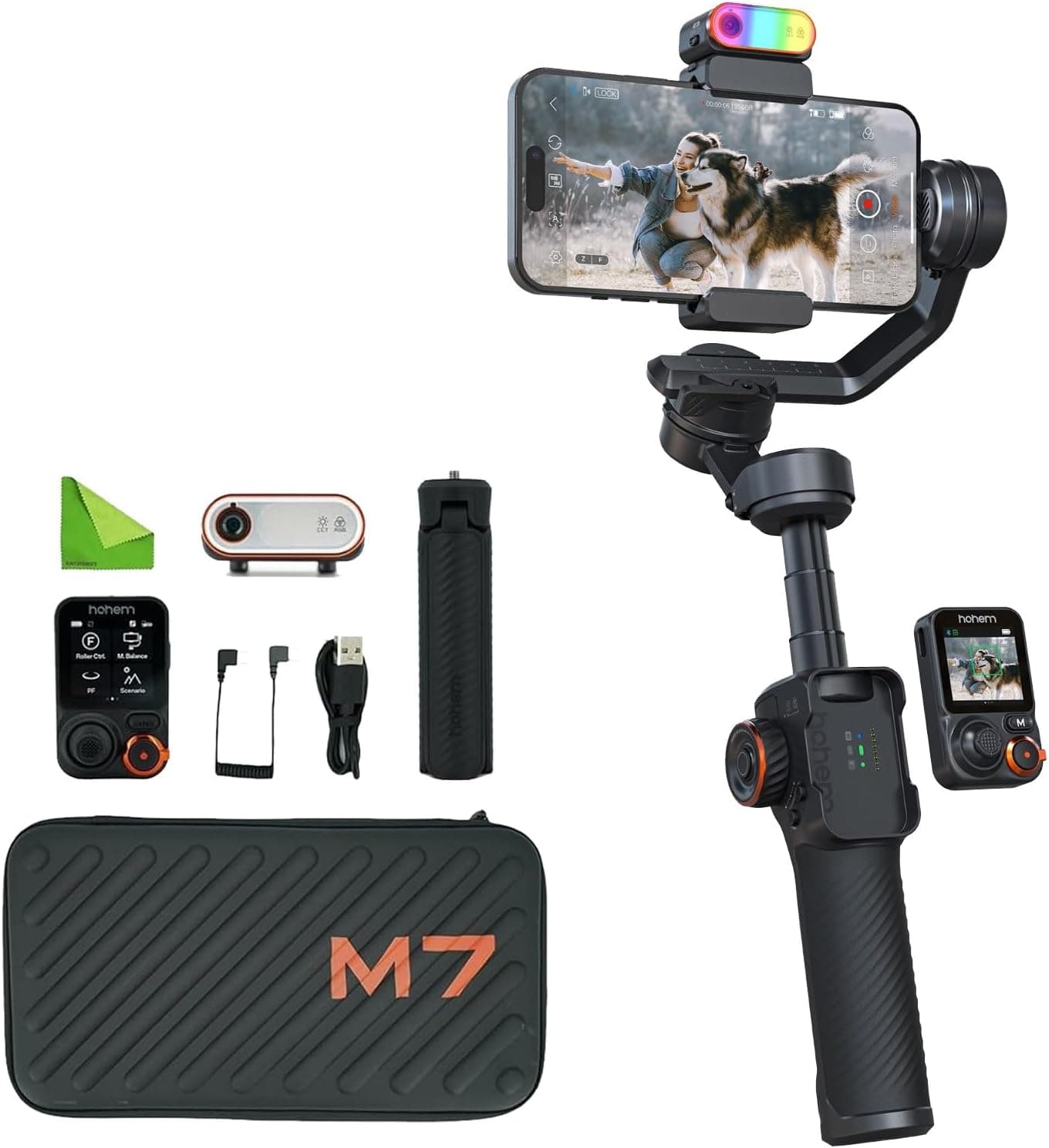 Hohem iSteady M7 gimbal with detachable touchscreen