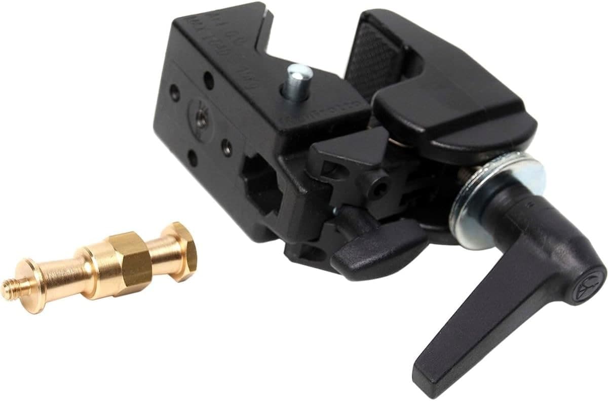 Manfrotto super clamp gripping a pipe