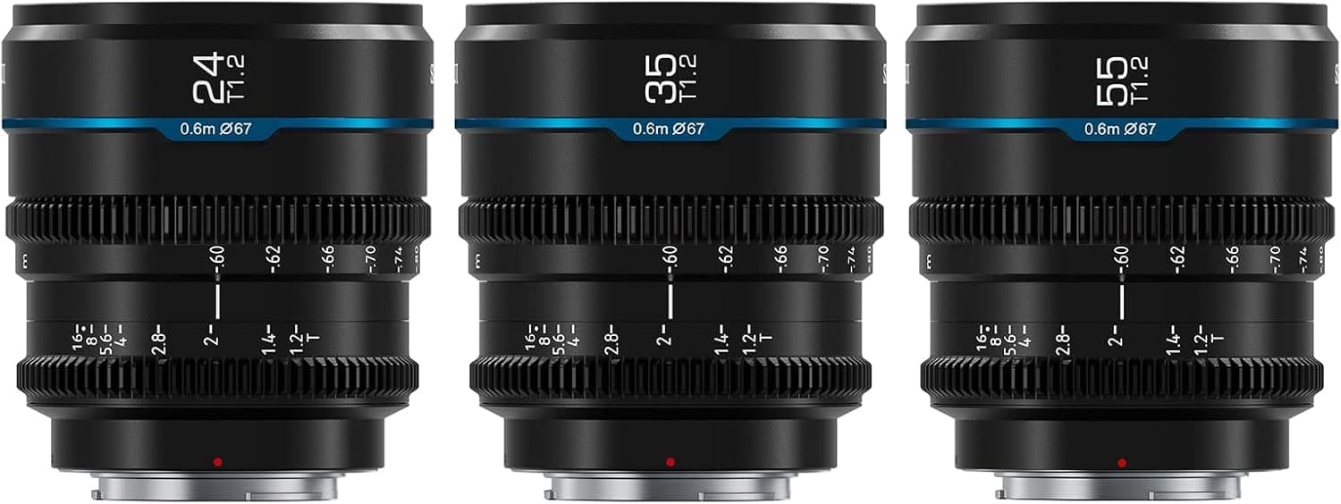 Sirui Nightwalker T1.2 cine lens set