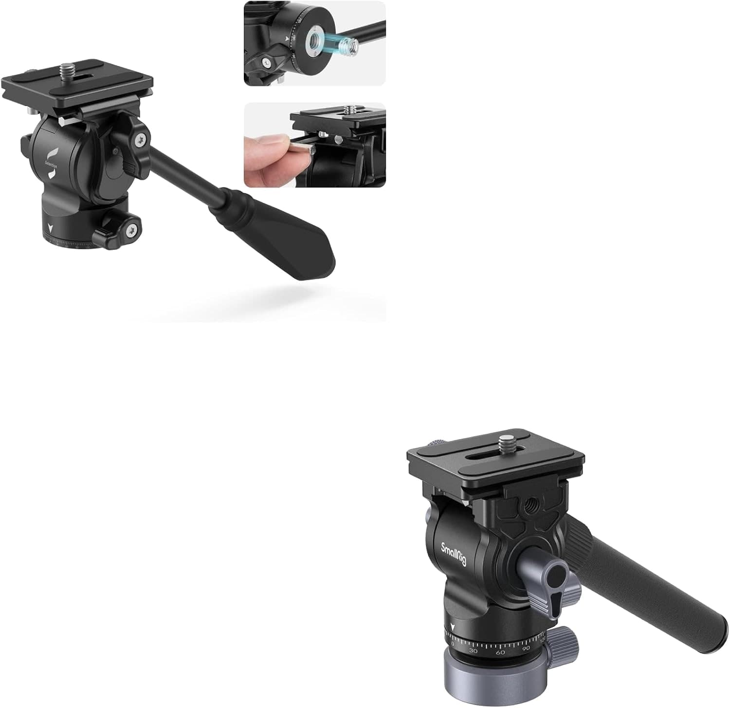 SmallRig CH20 fluid head and leveling base bundle