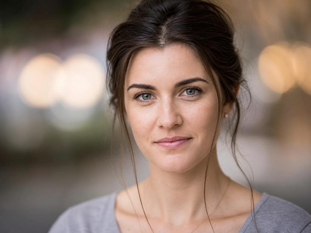 A portrait with the subject sharp and the background dissolved into soft bokeh