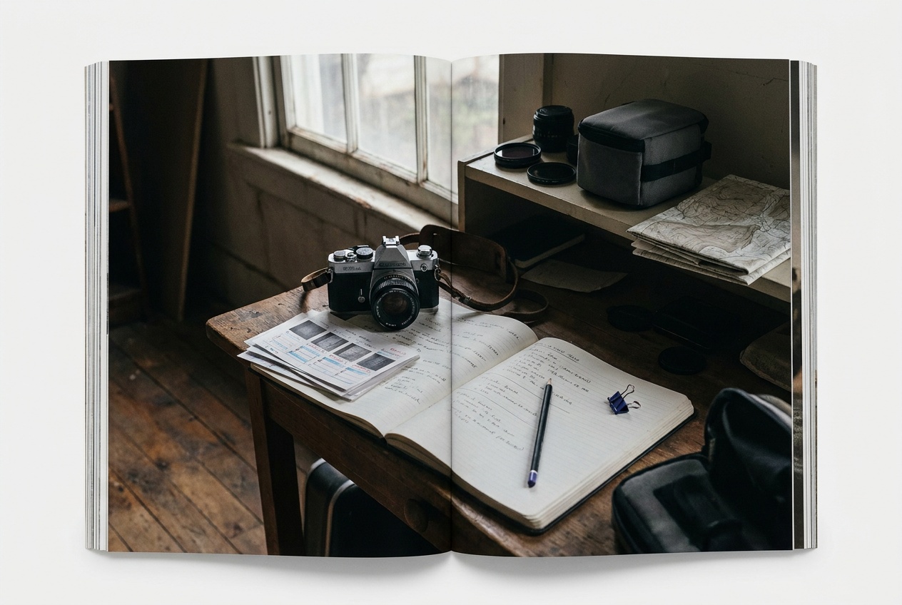 A dim interior at low ISO with smooth, clean tones