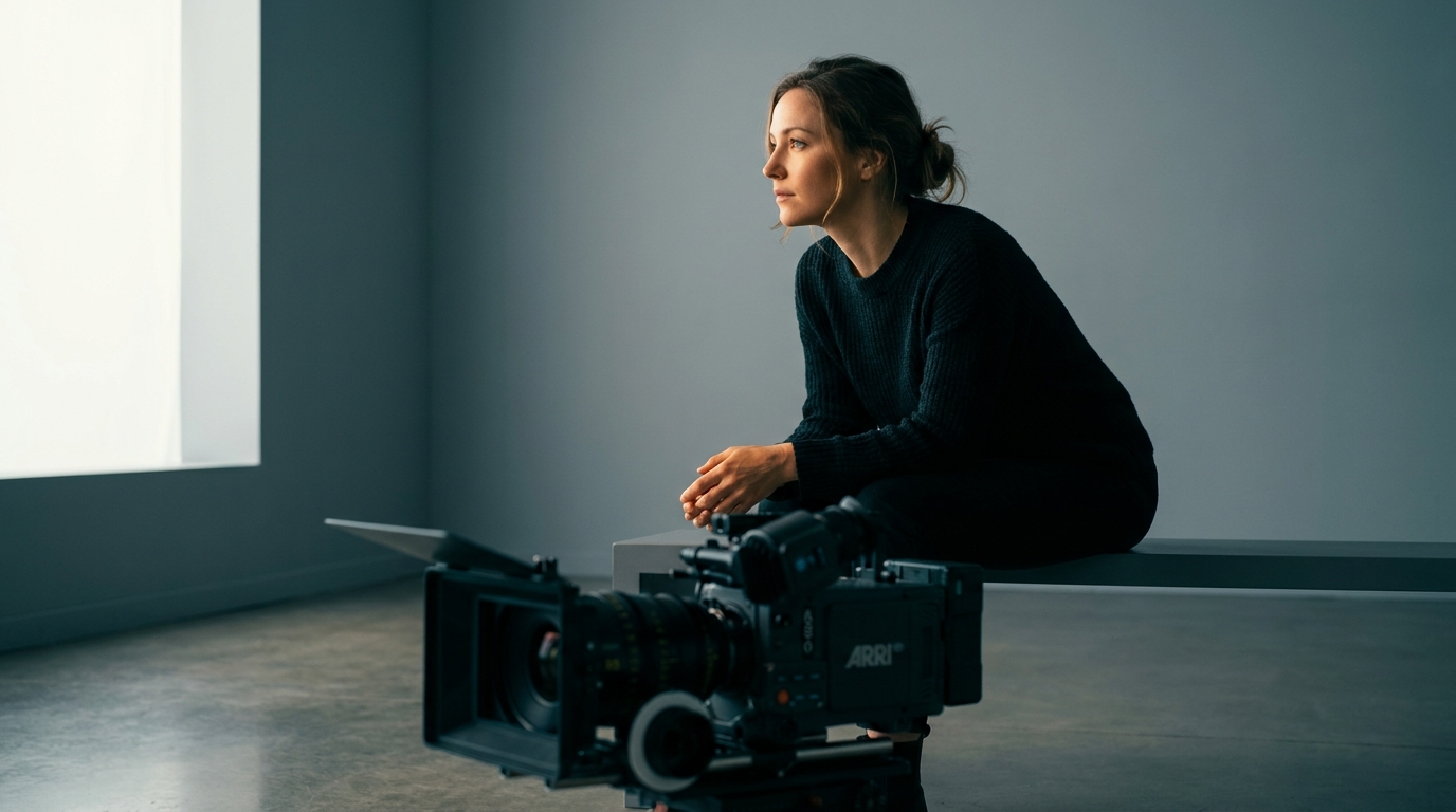 The same frame after a color grade, with rich contrast, warm skin, and teal shadows